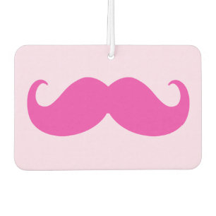 Désodorisant Pour Voiture Moustache classique rose chaud