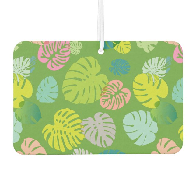 Désodorisant Pour Voiture Multicolor Feuilles tropicaux 8 (Devant)