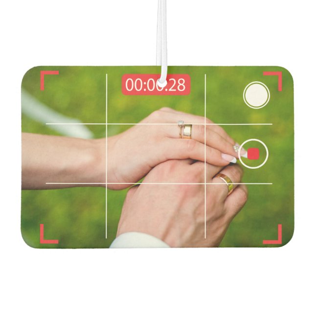 Désodorisant Pour Voiture My Wife, My Life - Custom Elegant Photo Rec Car (Devant)