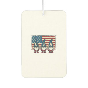 Désodorisant Pour Voiture Nains patriotiques vintage USA Design de T-shirt b