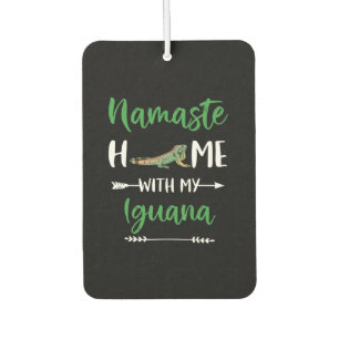 Désodorisant Pour Voiture Namaste Home Avec Mon Iguana Funny Iguana Et Le Yo