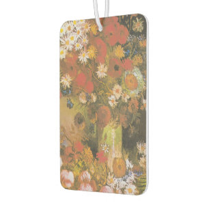 Désodorisant Pour Voiture Nature morte florale de Van Gogh Red Poppies & Ros