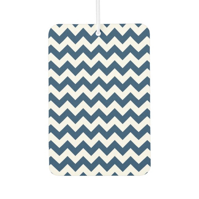 Désodorisant Pour Voiture Navy Zigzag, Navy Chevron, Motif géométrique (Devant)