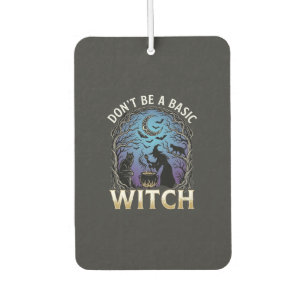 Désodorisant Pour Voiture Ne Soyez Sorcière De Base Pot De Halloween Chats N