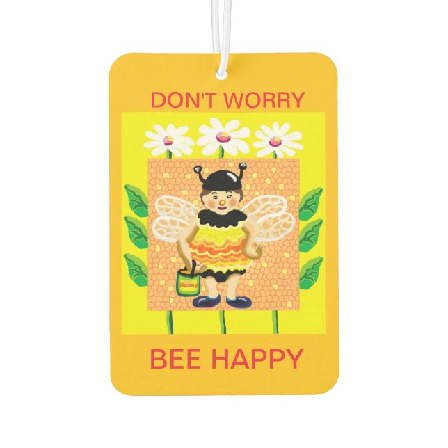 Désodorisant Pour Voiture Ne vous inquiétez pas, Bee happy (Dos)