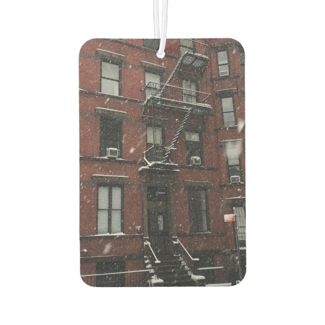 Désodorisant Pour Voiture New York City Blizzard Upper West Side Snow NYC (Dos)