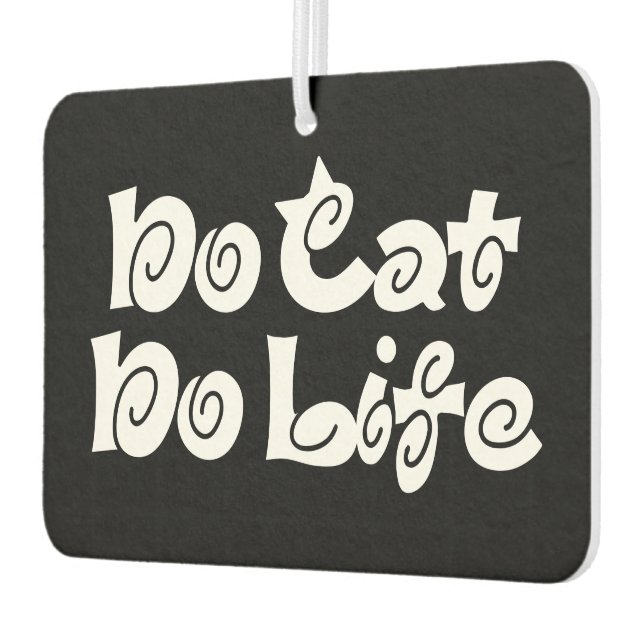Désodorisant Pour Voiture No Cat No Life Air Freshener (Gauche)