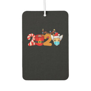 Désodorisant Pour Voiture noël 2020 chihuahua amant masque toilette papier