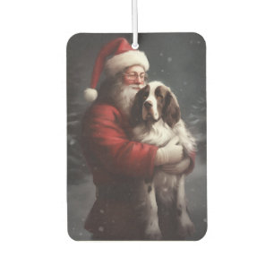 Désodorisant Pour Voiture Noël festif Springer Spaniel Santa Claus