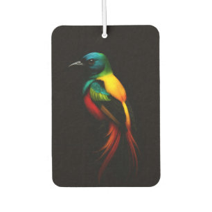 Désodorisant Pour Voiture Noir 4 Luxe Voiture Fraîcheurs d'air, Rainbow Bird