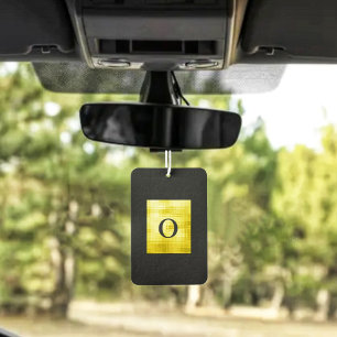 Désodorisant Pour Voiture Noir à panneaux en or II