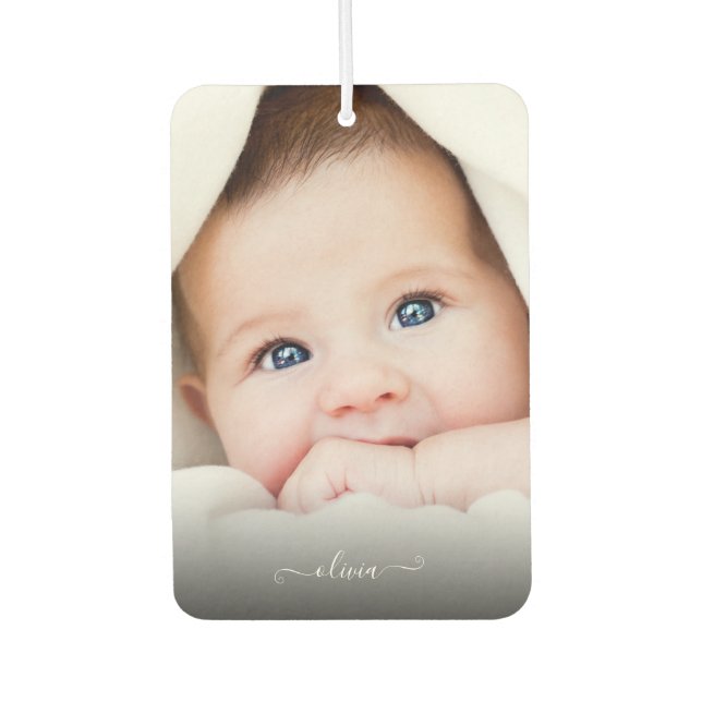 Désodorisant Pour Voiture Nom de voiture photo personnalisée Air Freshener (Devant)