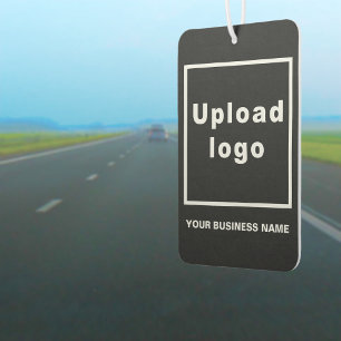 Désodorisant Pour Voiture Nom et logo de l'entreprise sur le Freshener Black