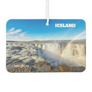 Désodorisant Pour Voiture Nom personnalisé Cascades d'Islande
