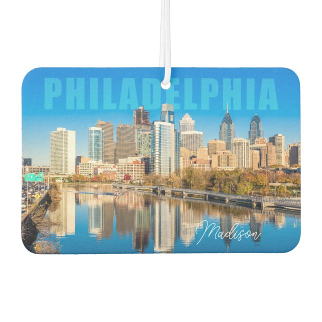 Désodorisant Pour Voiture Nom personnalisé Philadelphia Pennsylvanie (Devant)