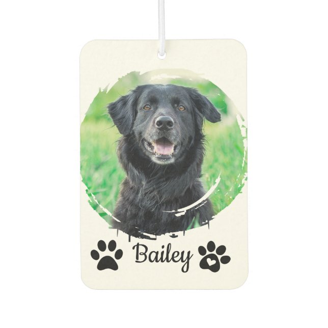 Désodorisant Pour Voiture Nom photo simple et moderne (Devant)