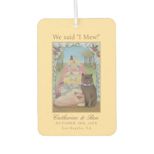 Désodorisant Pour Voiture Nous faisons le mariage de chat & Cadeau de mariag
