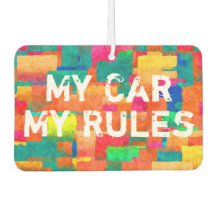 Désodorisant Pour Voiture Nouveau cadeau de voiture. Motif coloré avec messa