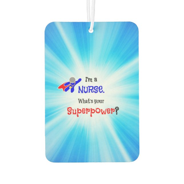 Désodorisant Pour Voiture Nurse Superhero (Dos)