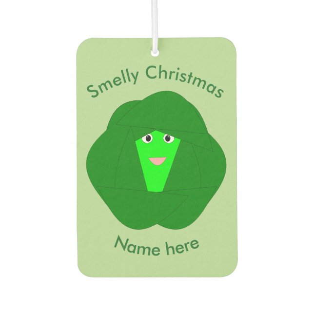 Désodorisant Pour Voiture Odeur Noël Bruxelles Sprout Air Freshener (Devant)