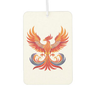 Désodorisant Pour Voiture Oiseau de feu mythologique fantastique lumineux