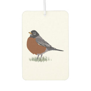 Désodorisant Pour Voiture Oiseau dessiné par Digital rouge de Robin