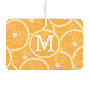 Désodorisant Pour Voiture "Oranges" personnalisé monogramme air frais