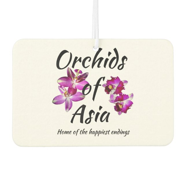 Désodorisant Pour Voiture Orchidées d'Asie (Devant)