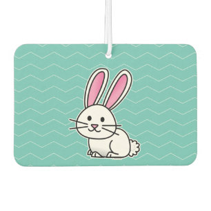 Désodorisant Pour Voiture Oreilles de queue pelucheuse blanche chanceuse de