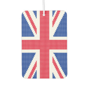 Désodorisant Pour Voiture Original cross-stitch design Union Jack