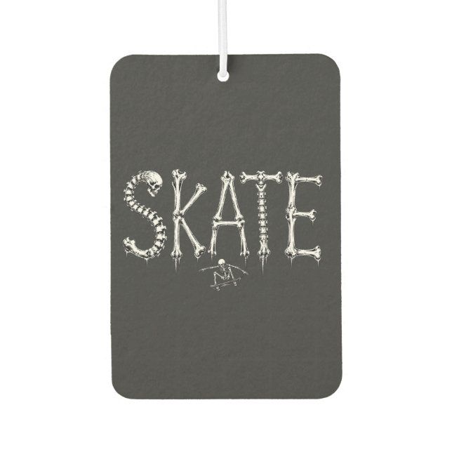 Désodorisant Pour Voiture Os squelette de skate (Devant)