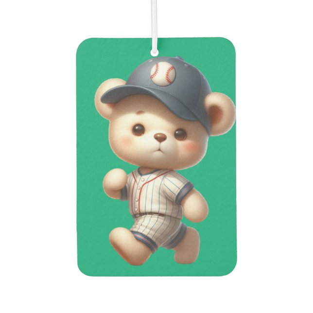 Désodorisant Pour Voiture Ours de baseball 1 (Devant)