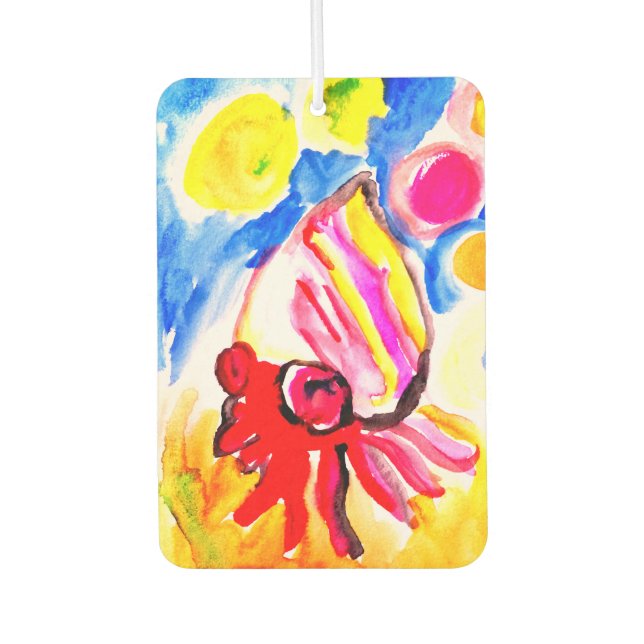 Désodorisant Pour Voiture pagure aquarelle amusant (Devant)