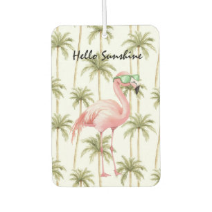 Désodorisant Pour Voiture Palmier Flamant Rose