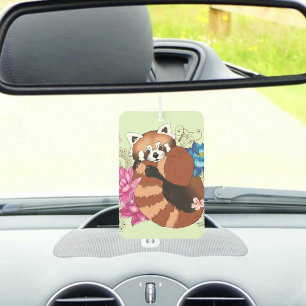 Désodorisant Pour Voiture Panda Rouge Lotus Fleurs Henné