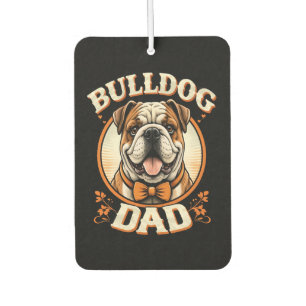 Désodorisant Pour Voiture Papa Bouledogue – Cute Vintage Bouledogue Fête des