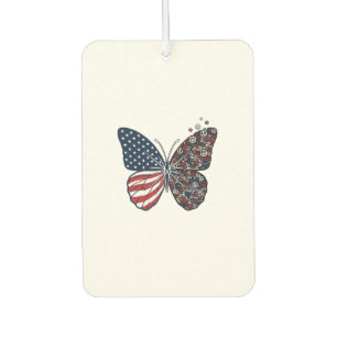 Désodorisant Pour Voiture Papillon patriotique vintage de la paix Vector Art