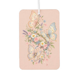 Désodorisant Pour Voiture Papillons au pastel adorables Art