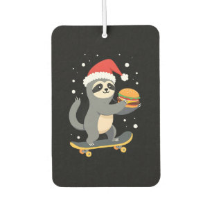 Désodorisant Pour Voiture PAResseux de noël Funny Christmas Sloth Planche à