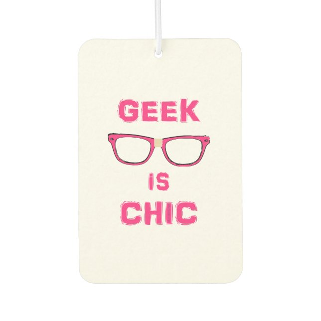 Désodorisant Pour Voiture Parfum d'ambiance Chic Geek (Devant)