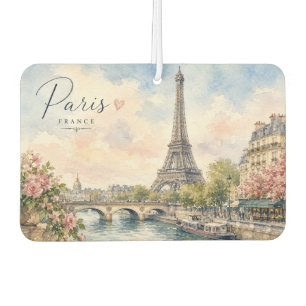 Désodorisant Pour Voiture Paris France Tour Eiffel rivière seine