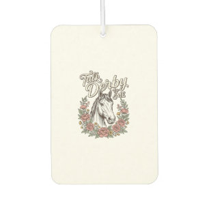 Désodorisant Pour Voiture Parle Derby à Moi Fleur Cheval Vintage Chemise_1