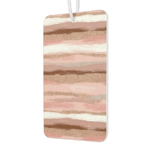 Désodorisant Pour Voiture Parties scintillant or rayé Pink Air Freshener