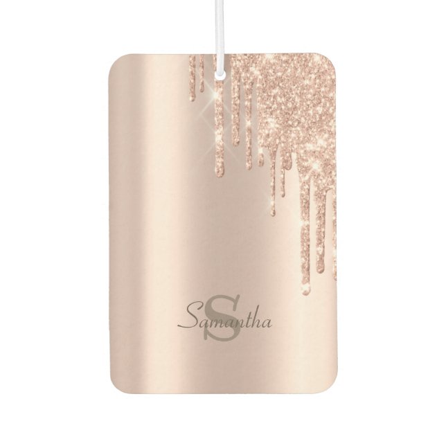 Désodorisant Pour Voiture Parties scintillant rose Gold (Devant)