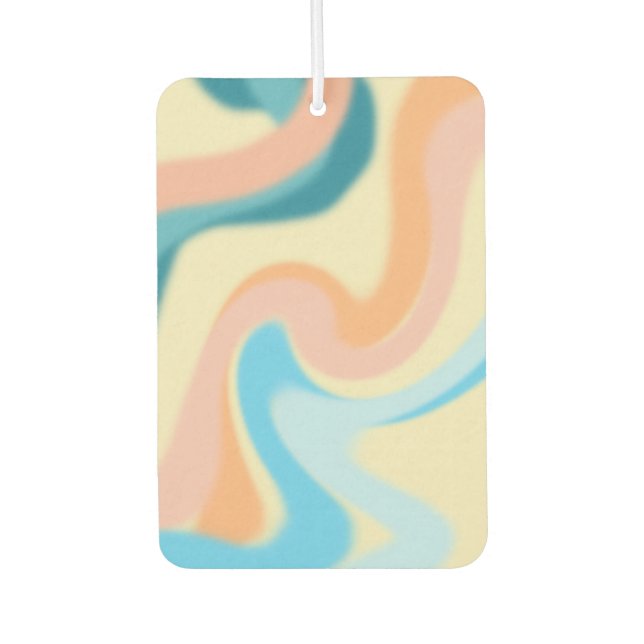 Désodorisant Pour Voiture Pastel Swirls (Devant)
