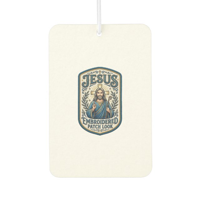 Désodorisant Pour Voiture Patch brodé Jésus Regardez Patch brodé Jésus (Devant)