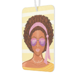 Désodorisant Pour Voiture Patron Retro African America Beach Beauté