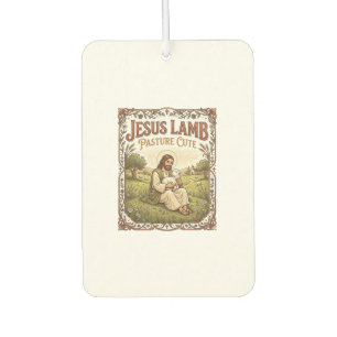 Désodorisant Pour Voiture Pâturage de Jésus agneau Mignon Pâturage de Jésus