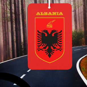 Désodorisant Pour Voiture Pavillon albanais Air Freshener, Albanie