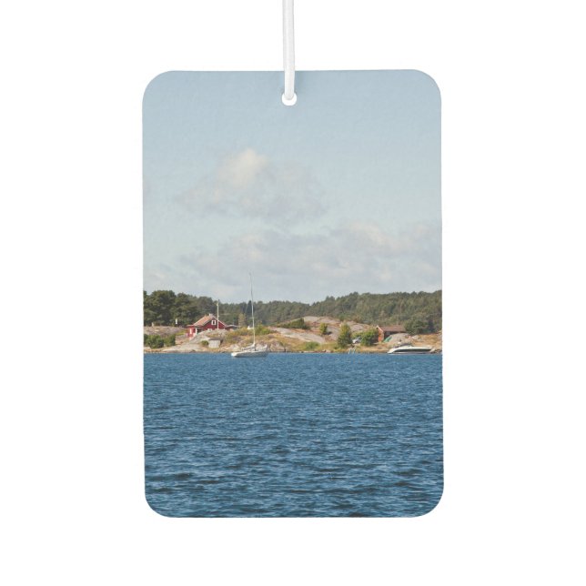 Désodorisant Pour Voiture Paysage côtier idyllique (Devant)